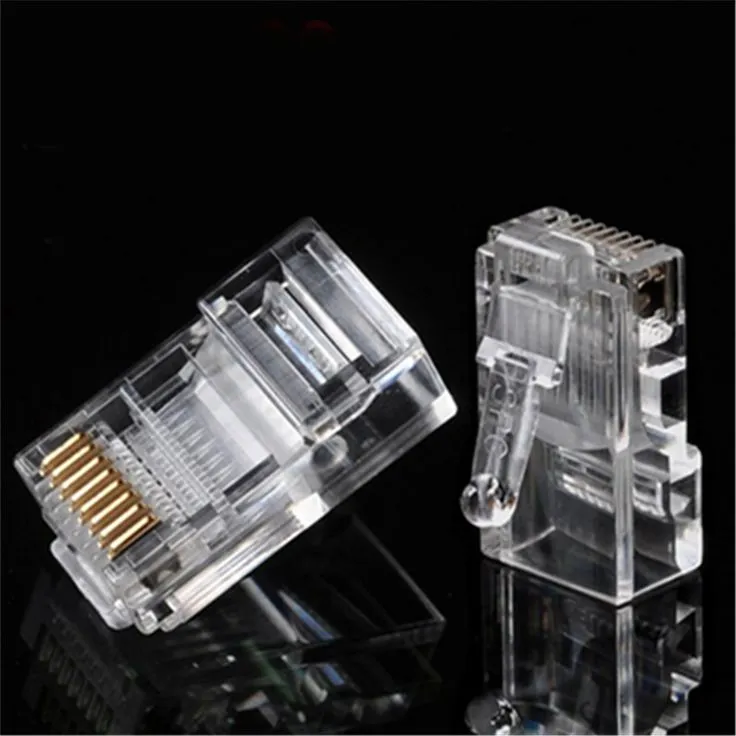 RJ45 Connector – High-Quality Ethernet Network Plug(1box)
