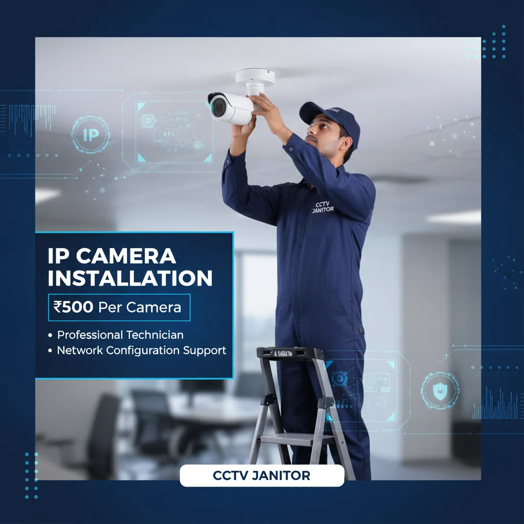 IP Camera Installation — ₹500 Per Camera