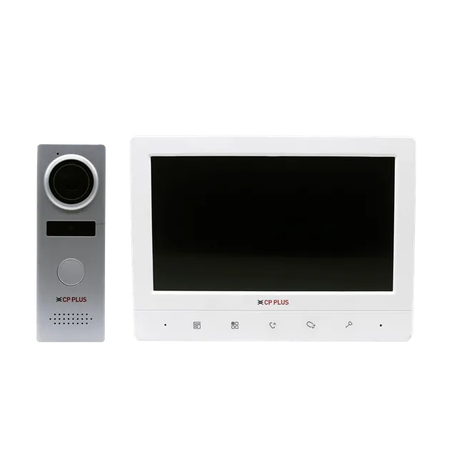 CP PLUS 7 inch Video Intercom Kit (Multiple Bell Sounds, CP-UVK-701MTA, White)
